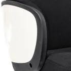 Justerbar drejelig kontorstol i stål og polyester - Luigio Viadurini