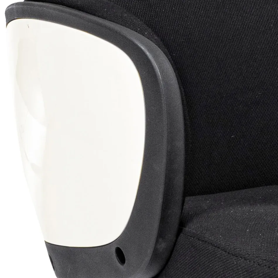 Justerbar drejelig kontorstol i stål og polyester - Luigio Viadurini