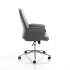 Kontorlænestol i metal og stof og justerbar forhøjning - guld Viadurini