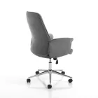 Kontorlænestol i metal og stof og justerbar forhøjning - guld Viadurini