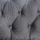 Klassisk design lænestol i træ og grå eller pink fløjlseffekt - Sanny Viadurini