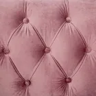 Klassisk design lænestol i træ og grå eller pink fløjlseffekt - Sanny Viadurini