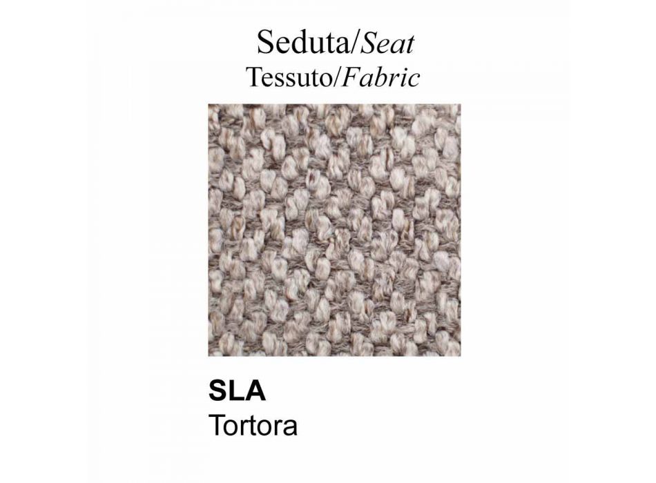 Design lænestol med sæde og ryg i stof fremstillet i Italien - Connubia Sixty Viadurini