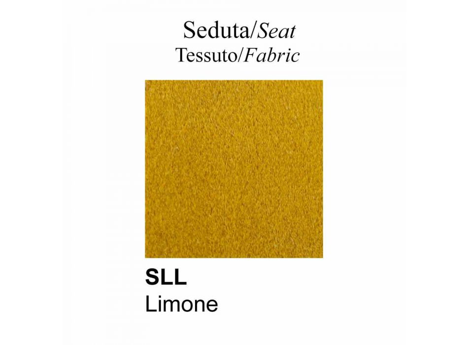 Design lænestol med sæde og ryg i stof fremstillet i Italien - Connubia Sixty Viadurini