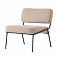 Design lænestol med sæde og ryg i stof fremstillet i Italien - Connubia Sixty