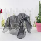 Lænestol moderne design røget Plexiglas Paris, fremstillet i Italien Viadurini