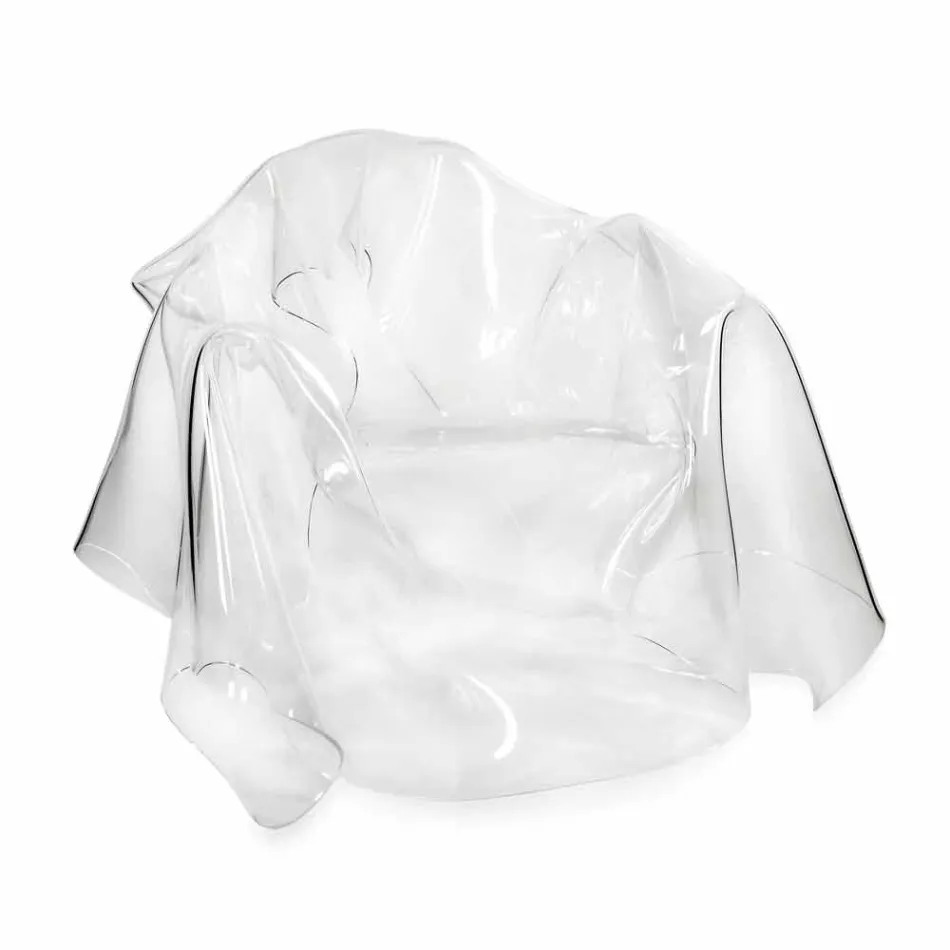 Lænestol moderne design plexiglas Paris, fremstillet i Italien Viadurini