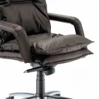 Retningsmæssig design læderet lænestol lavet i Italien Gemma Viadurini