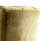 Design lænestol i polstret stof Grilli Kipling lavet i Italien Viadurini