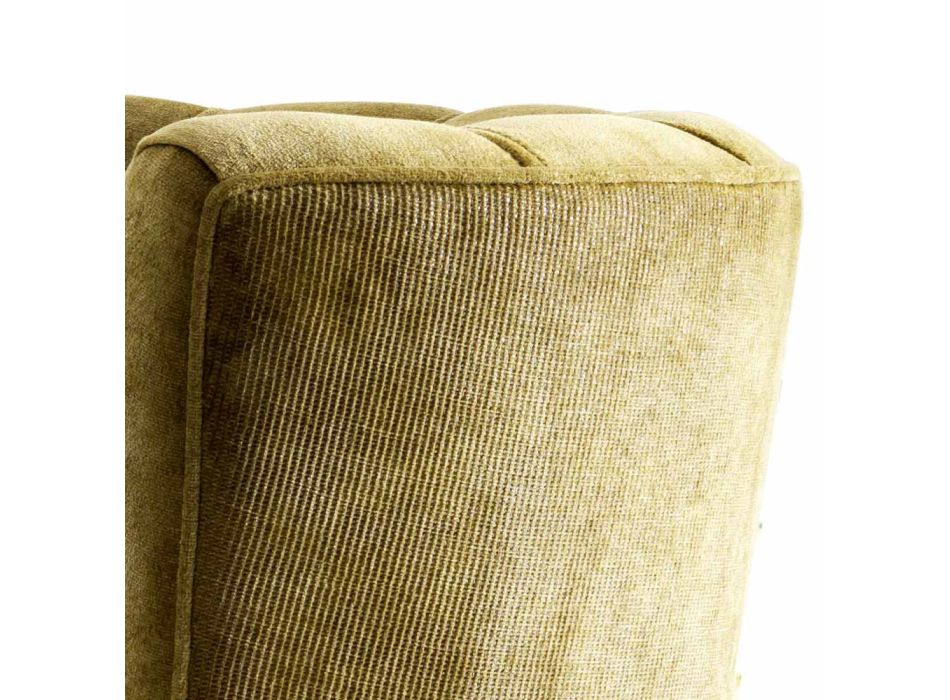 Design lænestol i polstret stof Grilli Kipling lavet i Italien Viadurini