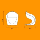 Intern eller ekstern design lænestol i hvid polyethylen - Petra fra Myyour Viadurini