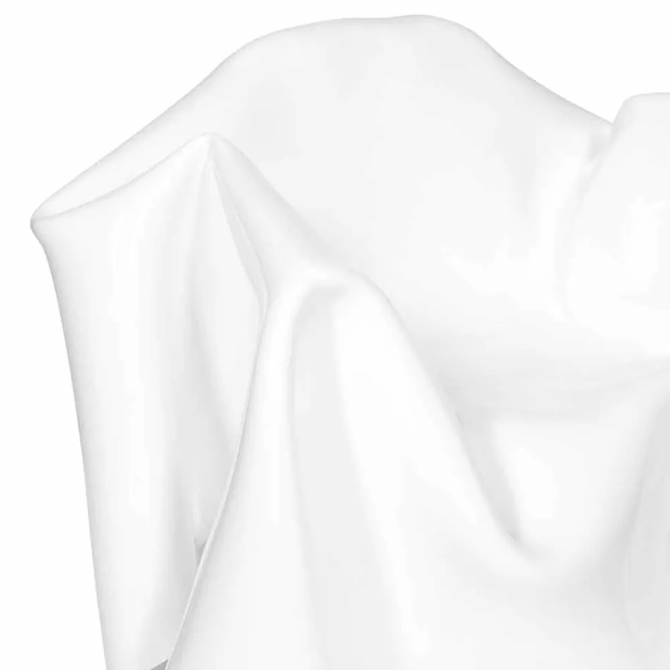 moderne design lænestol i hvidt plexiglas Paris, fremstillet i Italien Viadurini