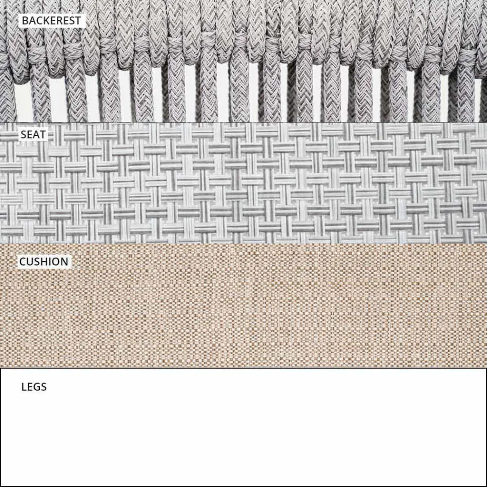 Havevuggestol fast og polstret stof - Smart af Varaschin Viadurini