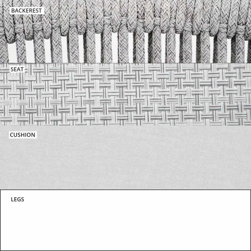 Havevuggestol fast og polstret stof - Smart af Varaschin Viadurini