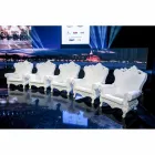 Farvet elegant lænestol Slide Queen Of Love polyethylen lavet i Italien Viadurini