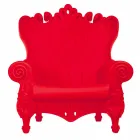 Farvet elegant lænestol Slide Queen Of Love polyethylen lavet i Italien Viadurini