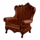 Farvet elegant lænestol Slide Queen Of Love polyethylen lavet i Italien Viadurini