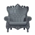 Farvet elegant lænestol Slide Queen Of Love polyethylen lavet i Italien Viadurini
