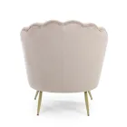 Elegant Polstret Stue Lænestol Velvet Effect 3 Finishes - Geppy Viadurini