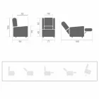 Elektrisk lift lænestol Relax Lift med 2 moderne luksusmotorer - Victoire Viadurini