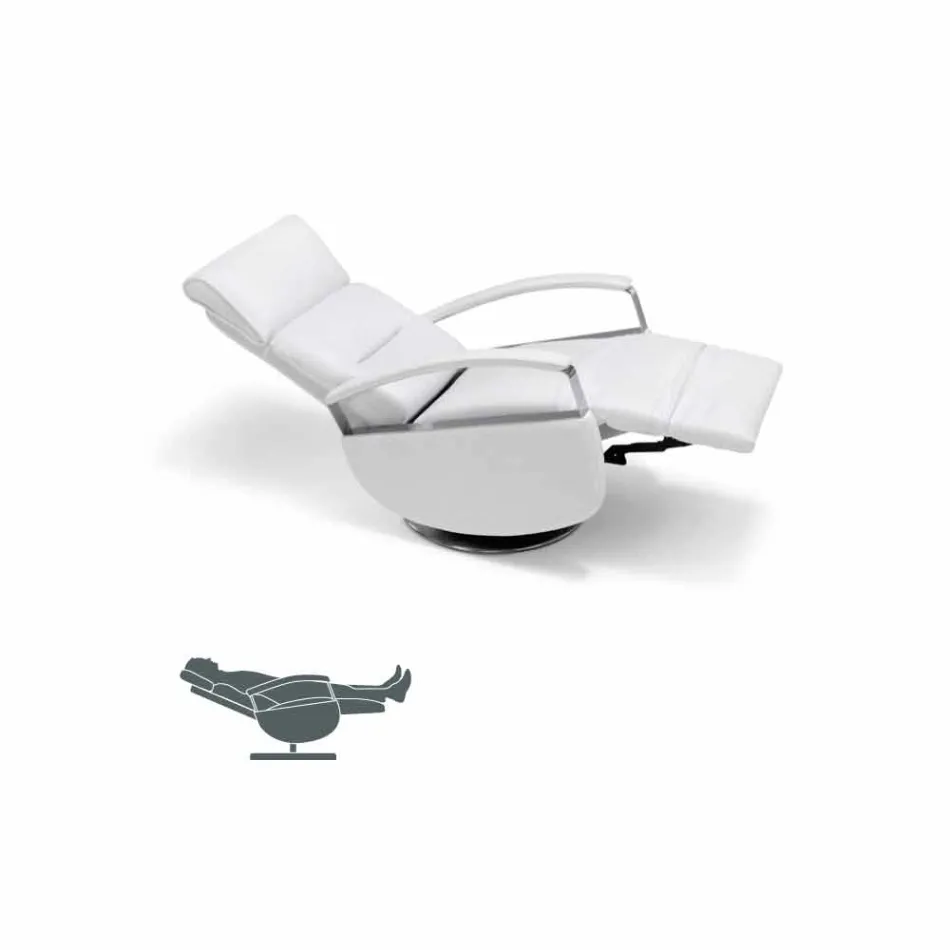 Moderne design 2-motor drejelig lænestol fremstillet i Italien Cassia Viadurini