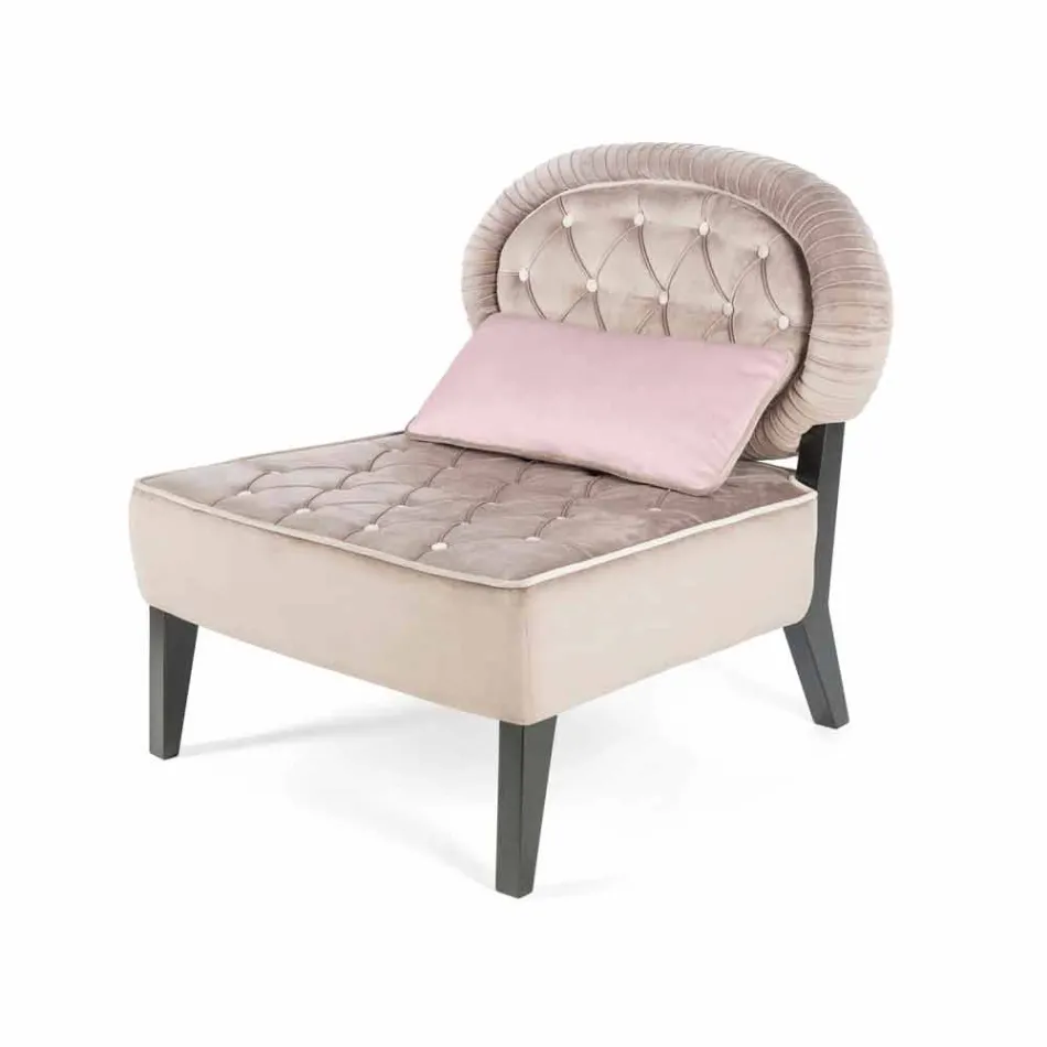 Betrukket fløjl quiltet arbejdede Elizabeth Viadurini