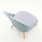 Lænestol i træ, stof og moderne polypropylen fremstillet i Italien Perugia Viadurini