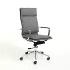 Syntetisk læderlænestol i 3 forskellige finish - Neon Viadurini