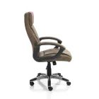 Lænestol i Aged Effect Synthetic Læder - Rhodium Viadurini