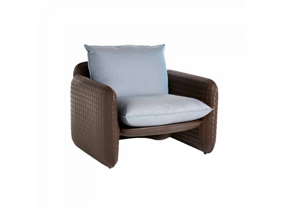 Lounge stol med vandtætte puder til udendørs - Mara Slide Viadurini
