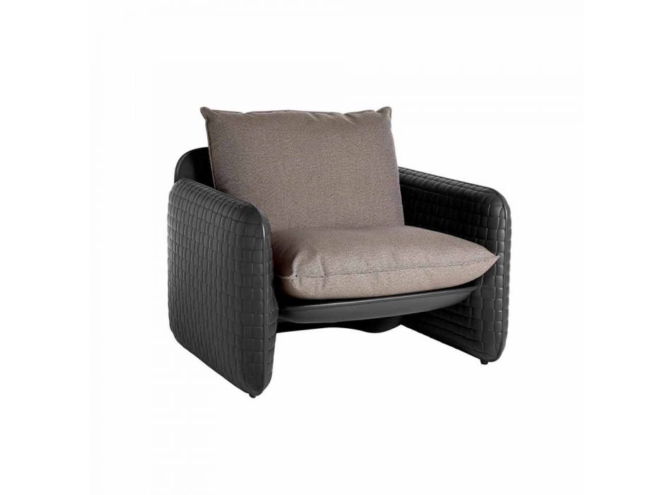 Lounge stol med vandtætte puder til udendørs - Mara Slide Viadurini