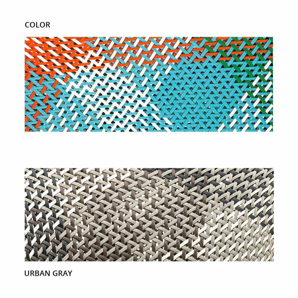 Polstret udendørs lænestol, i syntetisk fiber - Maat af Varaschin Viadurini