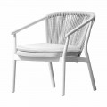 Garden Lounge Lænestol polstret stof og aluminium - Smart af Varaschin