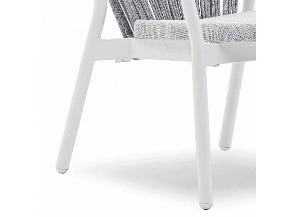 Garden Lounge Lænestol polstret stof og aluminium - Smart af Varaschin Viadurini