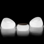 Udendørs lysende lænestol med LED lys i polyethylen Fremstillet i Italien - Ervin Viadurini