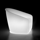 Lysende udendørs lænestol i polyethylen med LED Made in Italy - juli Viadurini