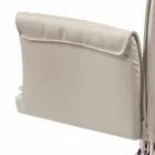 Lænestol lavet i Italien dækket af Niles læder, moderne design Viadurini