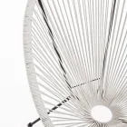 Moderne design lænestol til udendørs i malet stål - Spumolizia Viadurini