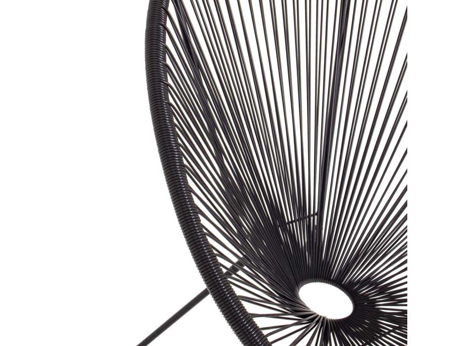 Moderne design lænestol til udendørs i malet stål - Spumolizia Viadurini