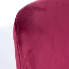 Moderne lænestol i stål og fløjlseffekt Sæde 3 Finishes - Matty Viadurini