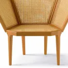 femkantet stol klassisk design stue L103xP72cm, Pole Viadurini