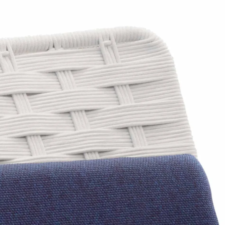 Moderne design haven lænestol i reb lavet i Italien - Madagaskar3 Viadurini