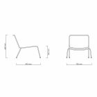 Moderne design haven lænestol i reb lavet i Italien - Madagaskar3 Viadurini