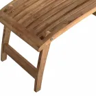 Liggende havelænestol lavet af teaktræ - jade Viadurini