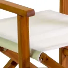 Direktørstol i olieret akacietræ naturfarve - Teknisk Viadurini