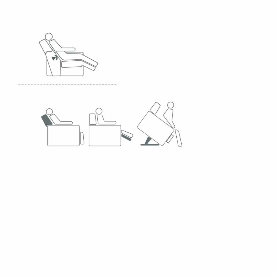 Afslappende lænestol i rose design med 2 motorer, fremstillet i Italien Viadurini