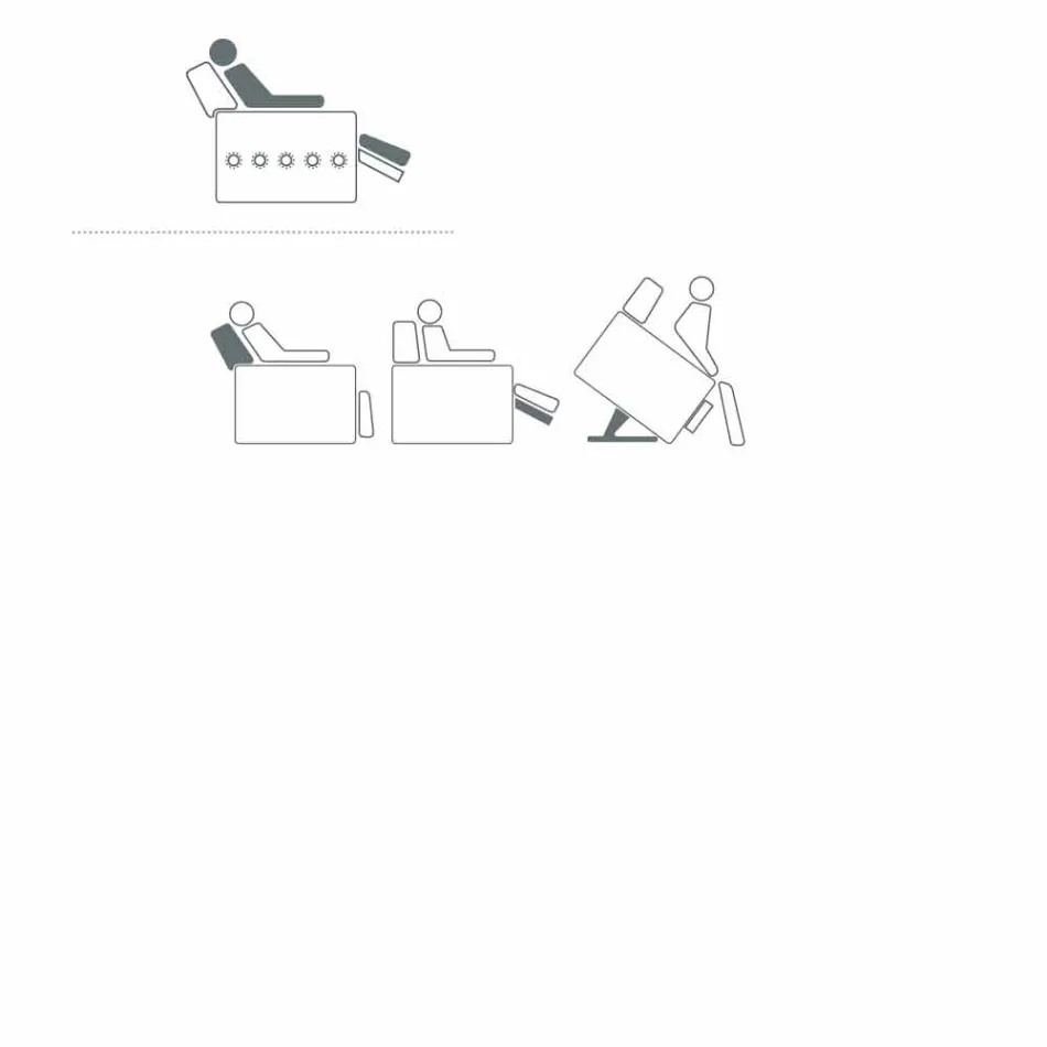 Afslappende lænestol i rose design med 2 motorer, fremstillet i Italien Viadurini