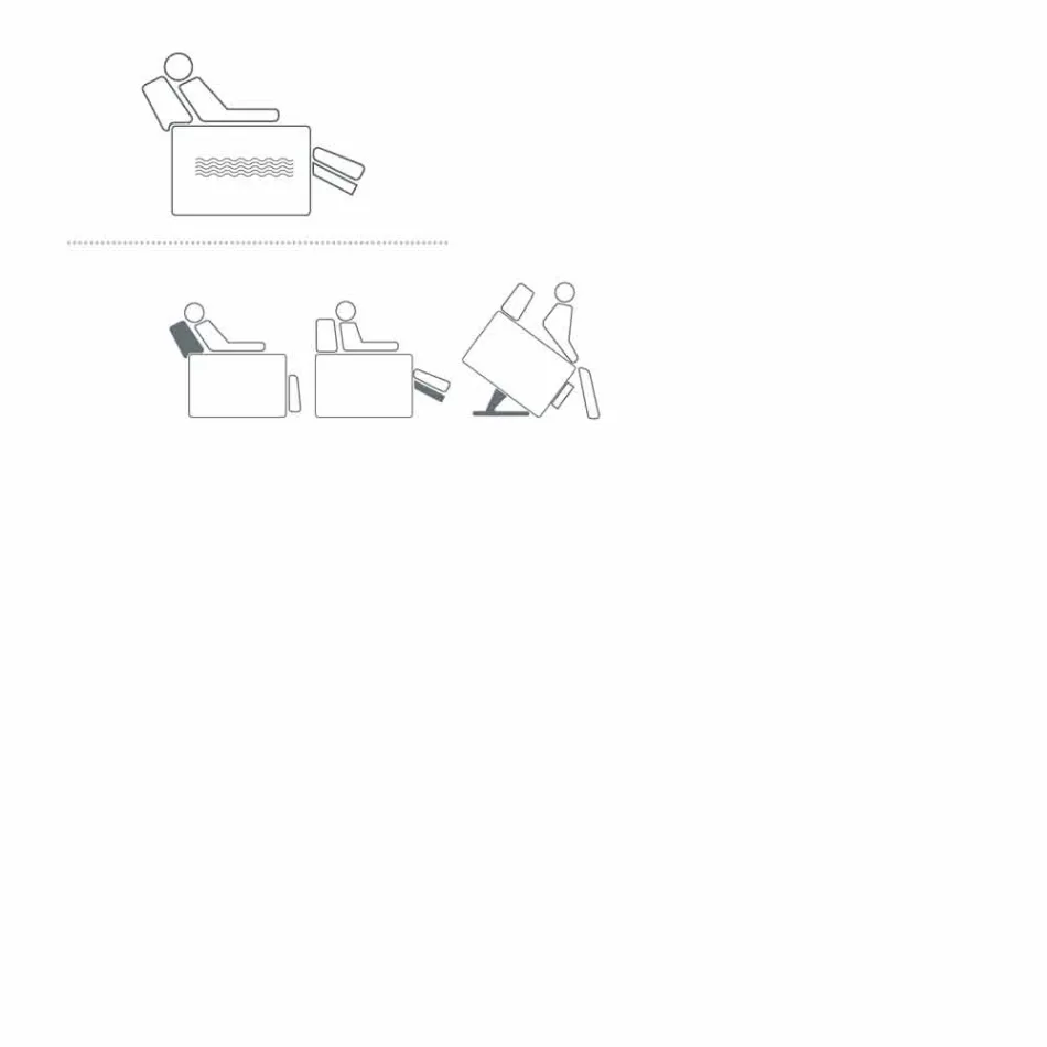 Afslappende lænestol i rose design med 2 motorer, fremstillet i Italien Viadurini