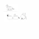 Afslappende lænestol i rose design med 2 motorer, fremstillet i Italien Viadurini