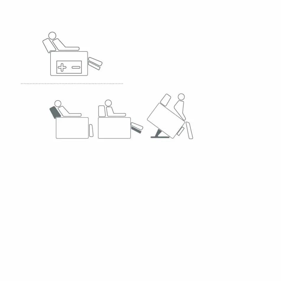 Afslappende lænestol i rose design med 2 motorer, fremstillet i Italien Viadurini